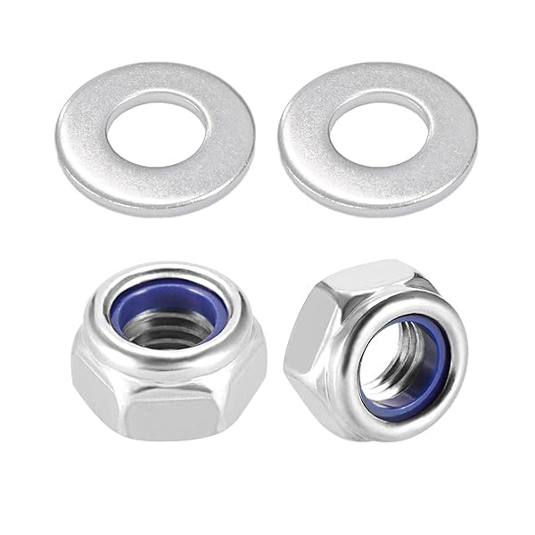 乐天商城 - 六角ロックナット ナイロン ロック ナット 304ステンレス鋼 ナイロンインサートセ M12* 1.75mm 2個