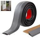 200cm×7cm エッジストリップ、見切り材、PVC 敷居トランジション、台所、浴室の床の転移またはトリムのための傷及び耐久力のある(ダークグレーの木目)