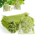 果実袋 ぶどう 袋 大 特大 25*35cm 50枚入 果物 果実防虫保護ネット ブドウ袋 特大 メッシュバッグ 穴極細 害虫鳥避け 鳩よけネット 光通過/自然...