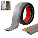 100cm×7cm エッジストリップ、見切り材、PVC 敷居トランジション、台所、浴室の床の転移またはトリムのための傷及び耐久力のある(ダークグレーの木目)