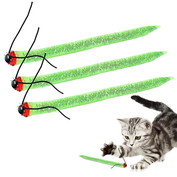 ネコオモチャ 猫 おもちゃ ねこじゃらし 猫 おもちゃ ボール 猫 おもちゃ 一人遊び 歯のクリーニング おもちゃ 跳ねる 猫用ペットインタラクティブ猫おもちゃ 3点セット(Arthropod, ミディアム)