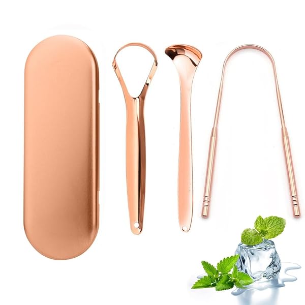 舌ブラシ 舌クリーナー 舌磨き ステンレス鋼 タングスクレーパー 口内ケア 口臭ケア 舌苔清掃 口臭予防..