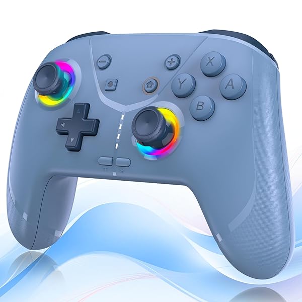 【2025新登場】Switch 2 コントローラー Switch1/2代に対応 TURBO連射機能 スイッチ コントローラー 背面ボタン付き マクロ機能 9色RGBライト ジャイロセンサー搭載 4階段HD振動 Bluetooth 無線/有線接続 PC