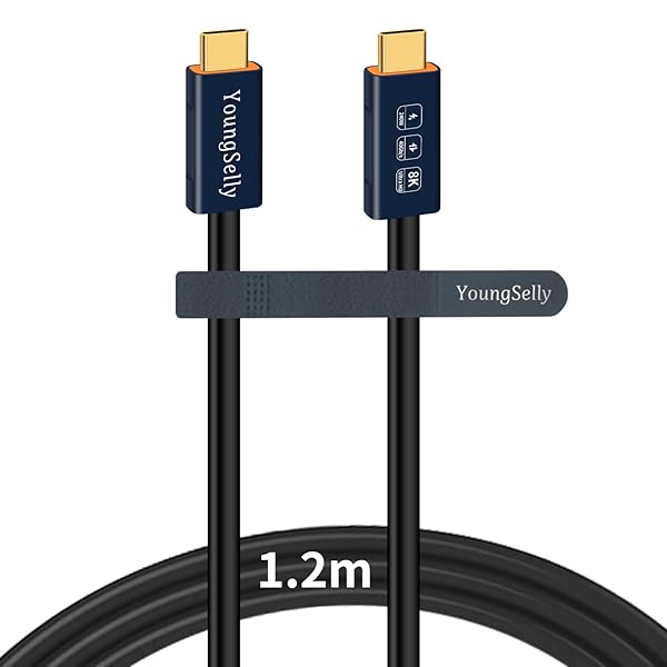 公対公4.0 Ft USB Cケーブルは、Thunderbolt 4/3、USB 4/3に対応し、240 W（最大48 V/5 A）急速充電、40 Gbpsデータ転送、8 Kディスプレイ、デュアルディスプレイ4 Kをサポートしている。