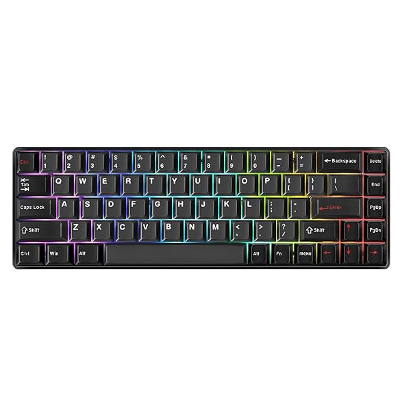 G65 eスポーツゲーミングキーボード、ラピッドトリガーキーボード - ホール効果スイッチ - 磁気スイッ..