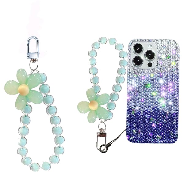 ストラップ スマホ 手首 携帯 多彩なお花 キーチェーン ブレスレット ハンドストラップ 女の子 吊り下..