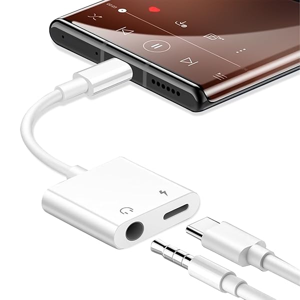 Type-C to 3.5mm phone 2in1変換イヤホンジャック 【2025新設計】 30W急速充電同時音 通話可能音楽調節 搭載16bit/48KHz Hi-Fi音質 イヤホン充電 リモコン通話 Android/Pad/PadPro/ ph