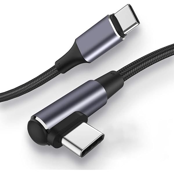 USB Type C ケーブル L字 3M 100W/5A PD対応 QC 4.0急速充電 高速データ転送 高耐久ナイロン編み Type c to Type c タイプC 充電ケーブル Type C機種対応