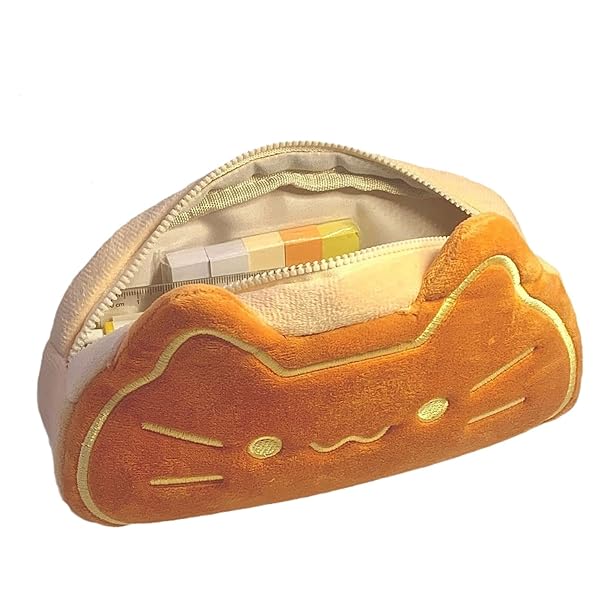 可愛い大容量ぬいぐるみペンケース 猫デザイン 子供から大人まで 卒業祝入学祝プレゼント用 便利防塵耐久軽量 20*10*5cm 45g