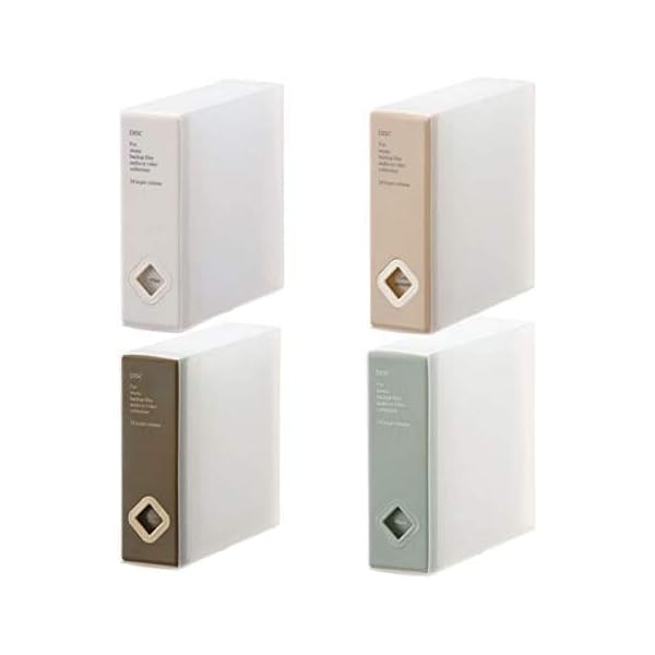 【四枚セット】DVD・CD収納ボックス 96枚収納可能 大容量 ブルーレイ DVD・CD収納ケース 持ち運び便利 無地 かわいい インテリア プレセント 旅行 出張