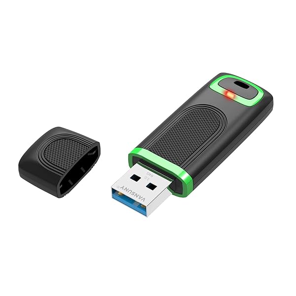 USBメモリ 64GB USB 3.0 高速データ転送 大容量 フラッシュドライブ フラッシュメモリ キャップ式 （緑）