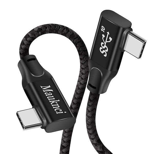 Type C to Type C ケーブル L字 PD対応 100W/5A 超急速充電 USB3.1 Gen2 タイプc ケーブル E-Markチップ搭載 80cm