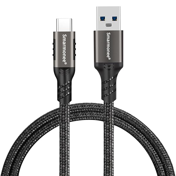USB C ケーブル、60W タイプc ケーブル 急速充電 [0.3m/0.5m/1m/1.5m/2m/3m/5m] 3.2 Type C 10Gbpsデータ転送、ナイロン編組コード PQ057 (5m)