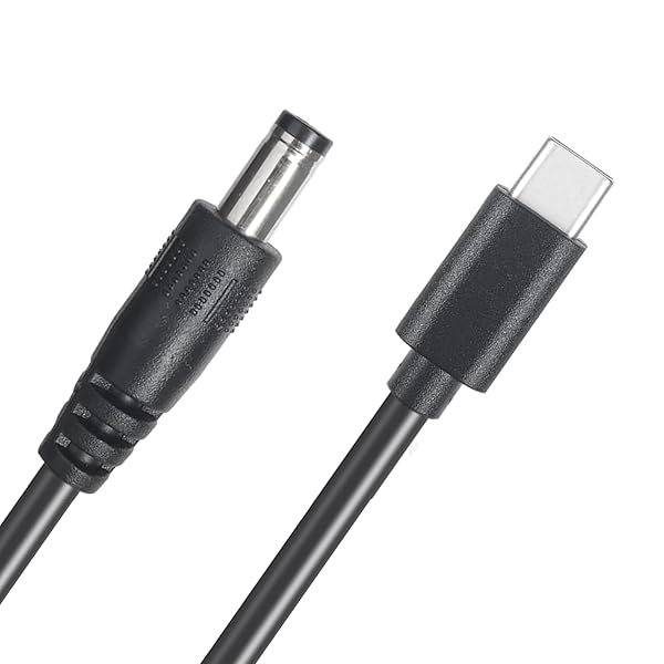 USB-C PDトリガーケーブル 電源プラグ 3A 充電 USB Type-C 入力からDC 5.5*2.5 mm電源 PD 急速充電 高耐久 PVCの素材を採用 断線防止 USB C to DC 電源ケーブル (15V 1m)
