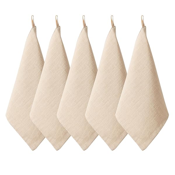 ガーゼハンカチ 赤ちゃん 4層 ベビーガーゼ オーガニックコットン100% 柔らかく 名前入 ループ付 25x25cm 5枚セット