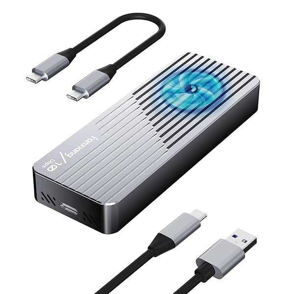 M.2 SSD 外付けケース 【NVMe / SATA 両対応】 10Gbps高速データ転送 UASP Trimサポート 2230/2242/2280対応、USB3.2/3.1対応 4TB大容量に対応 M-KeyとB+M Key両対応 ダブルケーブル