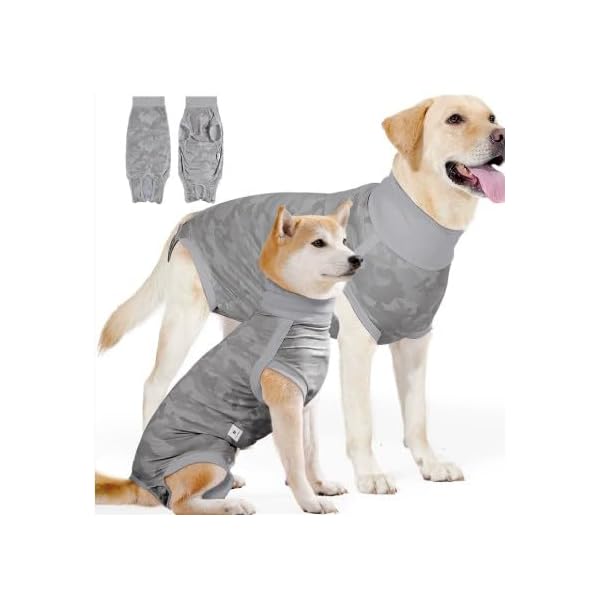 犬用術後ウェア 腹部の傷口保護 傷舐め防止 皮膚保護 避妊 離乳 不妊手術犬の手術回復スーツペットアン..