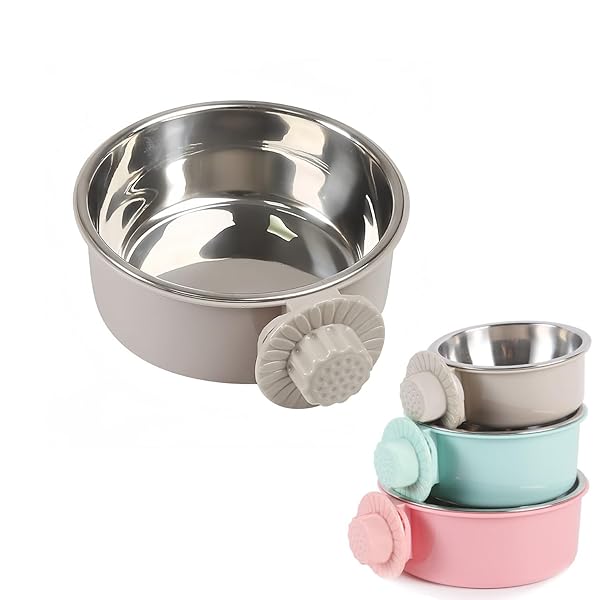 ペットぶら下げボウル ハンガー ゲージ用 ペットボウル 餌入れ ペット食器 固定 ヘルスウォーターボウル 犬 猫 うさぎ 小動物用 給食器 (グレー, L)ブランド色グレーモデルAGS0986商品説明【商品概要】素材：内-ステンレス鋼 外-ABS。サイズ：S約12x12x5cm、M約13.5x13.5x6cm、L約15.5x15.5x6cm。優勢:耐久性に優れたプラスチックとステンレスを採用しており、耐腐食性や防錆性が良く、ペットが安心に使えます。上下分離の独立デザインで、簡単に洗います。外はフード入れ、内は水入れ、1個で両用可能です。3色あり、お好みでお選びいただけます！適用場合：猫、犬、ウサギなど小動物の食器、水飲みボウルとしてお使いいただけます。フードボウルやヘルスウォーターボウルとして使うことができます。【商品説明】【商品仕樣】 【パッケージ内容】犬、猫、うさぎなどの小動物用ボウル*1個 【素材】素材：内-ステンレス鋼 外-ABS 【サイズ】S約12x12x5cm、M約13.5x13.5x6cm、L約15.5x15.5x6cm 【優勢】耐久性に優れたプラスチックとステンレスを採用しており、耐腐食性や防錆性が良く、ペットが安心に使えます。上下分離の独立デザインで、簡単に洗います。外はフード入れ、内は水入れ、1個で両用可能です。 【取付簡単】ペットケージの2本欄干の真ん中に置き、ヒックリ返りにくいようにねじ回転、適切な位置に固定します。 【適用場合】猫、犬、ウサギなど小動物の食器、水飲みボウルとしてお使いいただけます。フードボウルやヘルスウォーターボウルとして使うことができます。 【サポート】商品に何か不具合または何か不明点がございましたら、遠慮しなくてご連絡をいただきますようお願い申し上げます。お客様にご満足いただけますよう迅速に対応いたします。 【注意事項】 ※撮影の写真の状況、ご利用のパソコンの画面 の発色具合などにより、実際の商品と色味や素材、 感が異なる場合がございます。 ※サイズは測り方により誤差がある場合がござい ますので、ご了承ください。【商品詳細】商品種別：小動物用食器・ボウル商品名：ペットぶら下げボウル ハンガー ゲージ用 ペットボウル 餌入れ ペット食器 固定 ヘルスウォーターボウル 犬 猫 うさぎ 小動物用 給食器 (グレー, L)製造元：商品内容：L色：グレー【当店からの連絡】