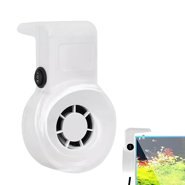 水槽 扇風機 小型 2レベル風量調整 水槽用クーラー 水槽クーラー USB 水槽ファン冷却 取り付けが簡単 ..