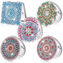 ダイヤモンドアート キット ダイヤモンドペインティング 丸型両面鏡 ダイアモンドアート セット 手芸キット 3Dダイヤモンド キラキラ DIY可能 ダイヤモンド...