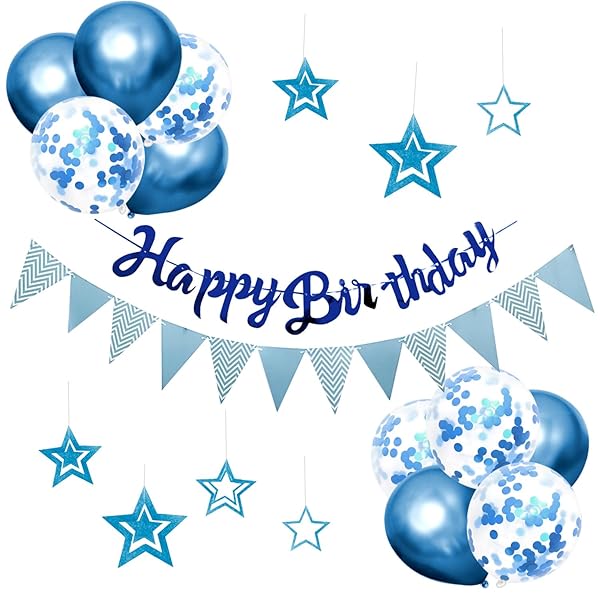 誕生日 飾り付け バースデー バルーン 飾り 風船 高級生地 HAPPY BIRTHDAY ガーランド シンプル 簡単に飾り付け可能 誕生日 パーティー お祝い...