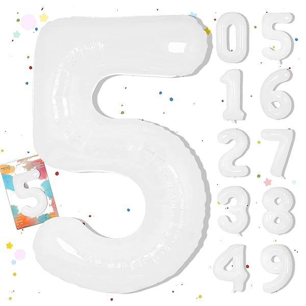 数字バルーン 大きい 40インチ 約100cm ナンバーアルミ風船 誕生日飾り付け 記念日 バースデーパーティー お祝い 成人式 卒業 入学 (5, 白)ブランド色白モデル商品説明【商品概要】大きい40インチサイズ：この数字バルーンは、直径が約40イン/100cmの大きなサイズで、会場を一気に華やかに演出することができます。自由に数字を組み合わせる：この数字バルーンは、0から9までの数字が揃っており、自由に数字を組み合わせることができます。例えば、40歳の誕生日なら、数字の「4」と「0」を組み合わせることができます。入学式には「2024」、卒業式には「2025」の数字バルーンを使うことができます。多様なイベントに対応：この数字バルーンは、誕生日、記念日、バースデーパーティー、お祝い、成人式、卒業、入学式など、さまざまなイベントに使うことができます。環境に優しい素材：この数字バルーンは、環境に優しい素材で作られており、再利用可能です。また、使用後は簡単に処分することができます。【商品説明】大きい40インチサイズ：この数字バルーンは、直径が約40イン/100cmの大きなサイズで、会場を一気に華やかに演出することができます。【商品詳細】商品種別：風船・バルーン商品名：数字バルーン 大きい 40インチ 約100cm ナンバーアルミ風船 誕生日飾り付け 記念日 バースデーパーティー お祝い 成人式 卒業 入学 (5, 白)製造元：商品番号：BS-5商品内容：5色：白【当店からの連絡】