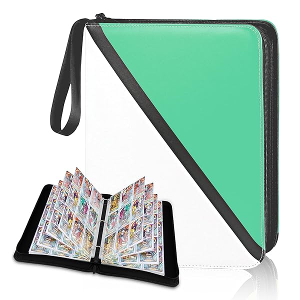 カードファイル 9ポケット トレカ ファイル 大容量 900枚収納可能 防水PU素材 カード収納 カードバインダー 透明シート 両面利用 50ページ 各種カードを集める スターカード コレクションファイル