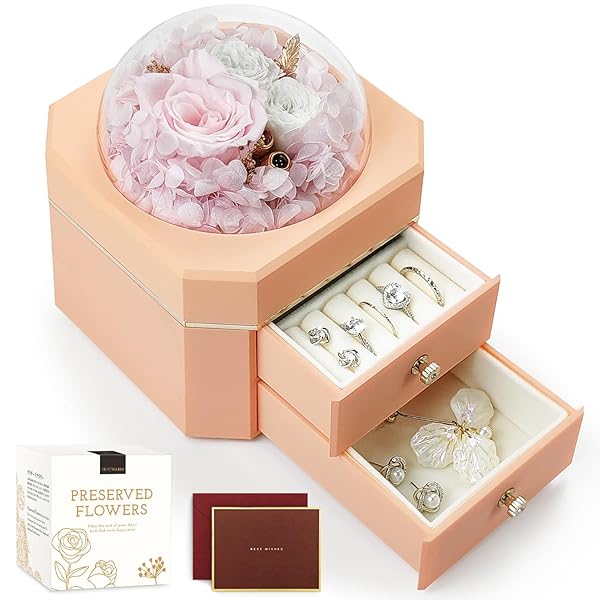 プリザーブドフラワー プレゼント 記念日 枯れない花 バラ 彼女 妻 結婚式 記念日 贈り物 バレンタイン..
