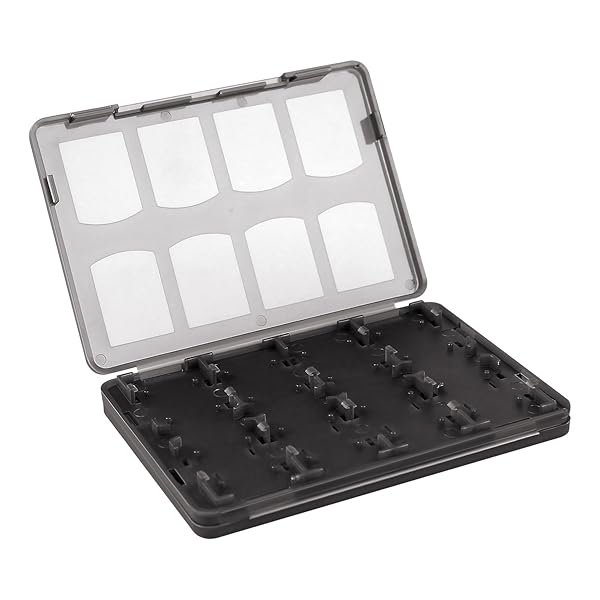 収納ボックス 20 in1 ゲームメモリーカードケース Sony PSVita PSV用 (Black)