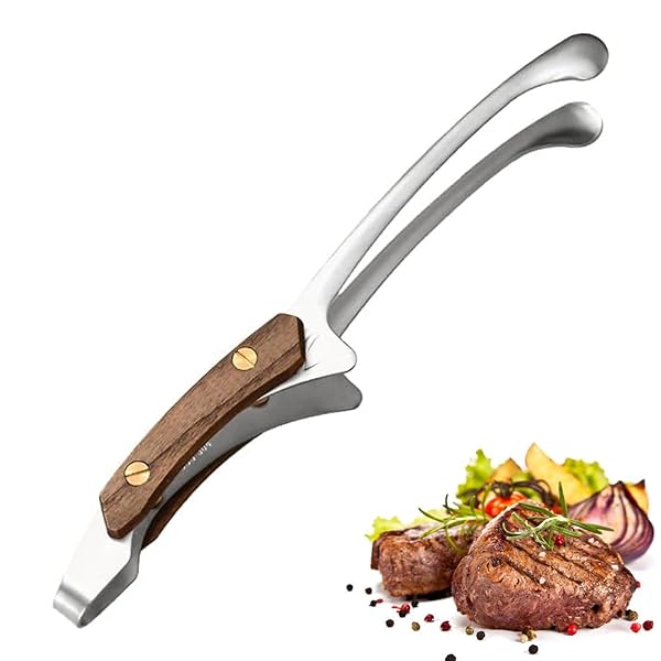 焼肉トング バーベキュー トング ステンレス アウトドアカトラリー キャンプ調理器具 バーベキュー キャンプ 軽量 耐熱 耐火 さびない (银)