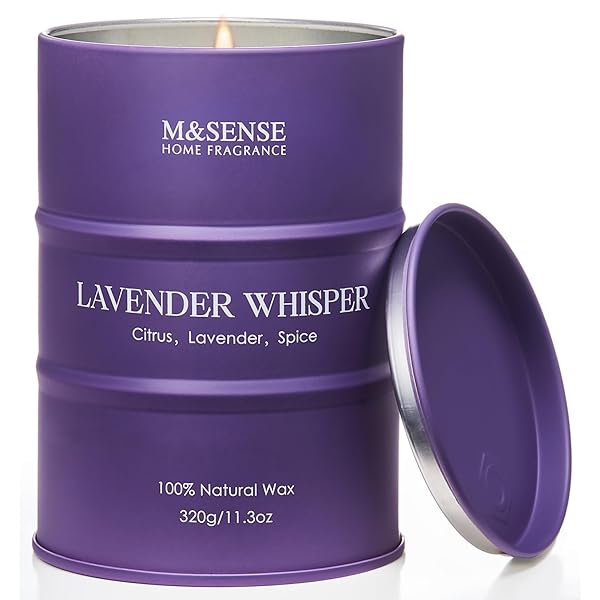 アロマキャンドル 人気 ラベンダーの香り 大型 320g 70時間 おしゃれ ソイキャンドル 癒しグッズ ホワイトデー バレンタイン 母の日 ギフト 女性向け プレゼント