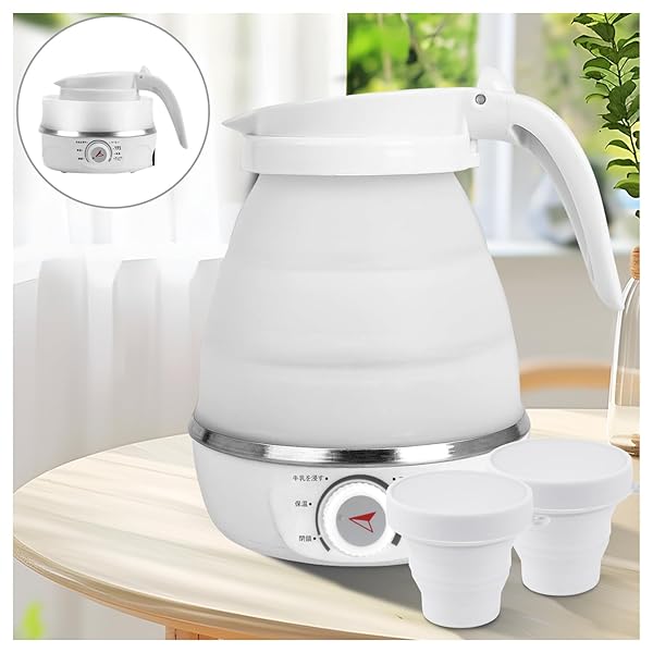【2025年新登場】 ケトル 折りたたみケトル大容量1.2L 電気 キャンプ 海外対応 電気ケトル アウトドア 折りたたみ ダブル保温 携帯 持ち運び 車中泊100v