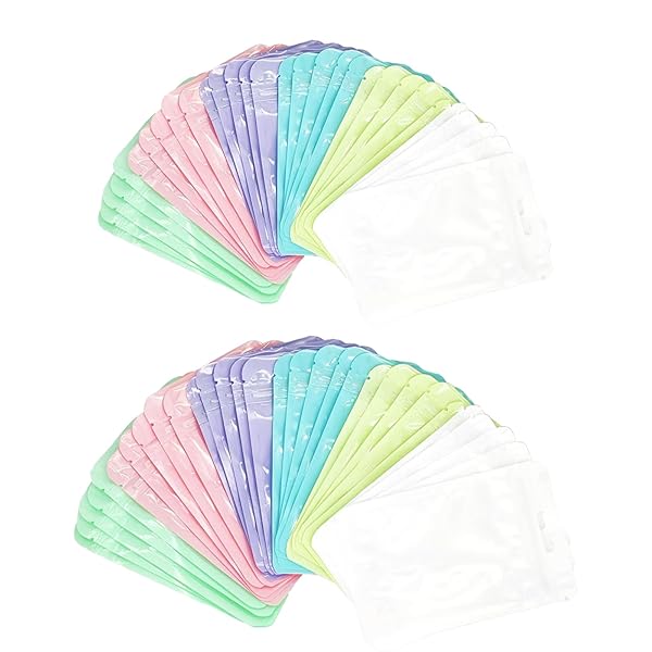ジッパー付き袋 可愛い チャック付き袋 60枚セット 6色 ジッパー付き袋 チャック袋 ジッパーバッグ ジッパー ラッピング チャック ジップ 袋 包装袋 小分け袋 チャック付き カラフル マカロンバッグ 可愛い ミニ