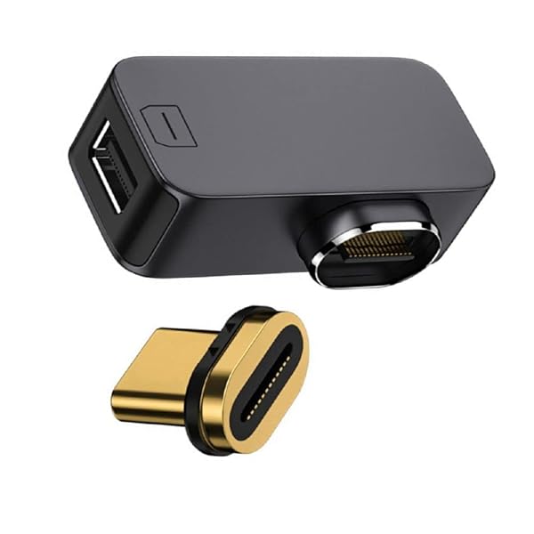 磁気角度付きタイプ USB-C Type C - Mini DP Displayport モニターコンバーターアダプター 4K 2K 60hz 携