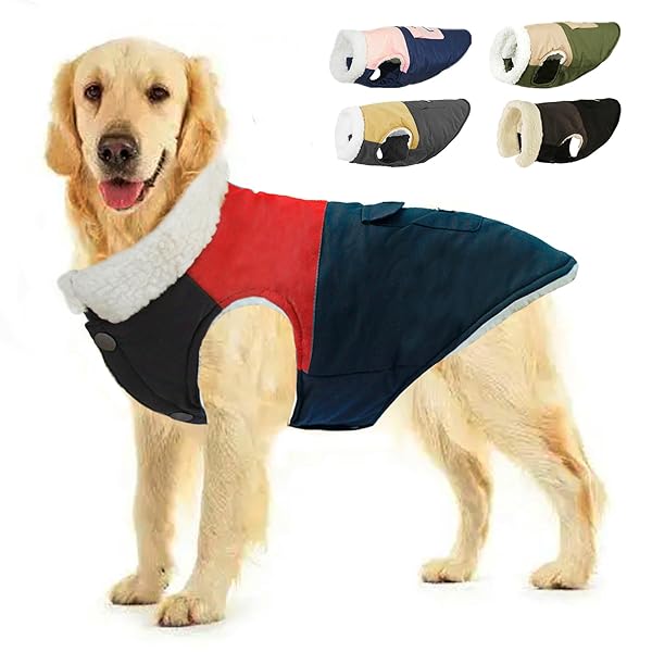 犬服 犬綿服コート かわいいジャケット 犬用裏起毛 防寒 寒さ対策 犬の秋冬服 小型犬 中型犬