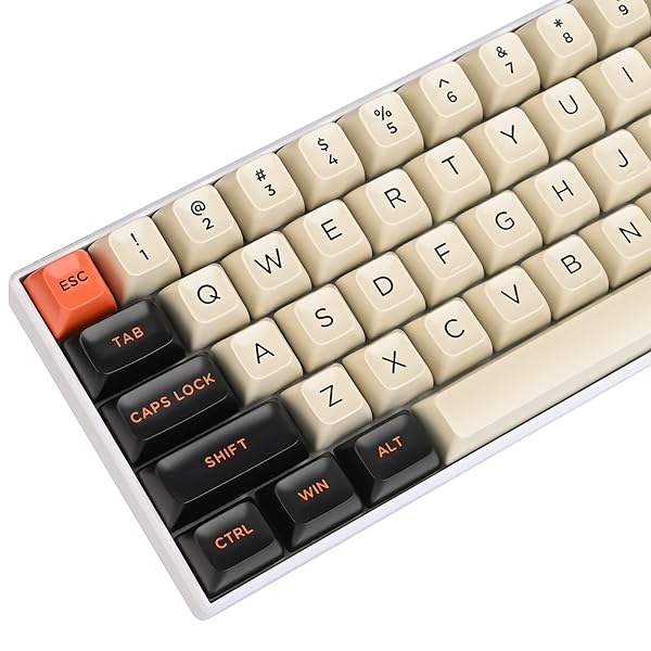 Large carbon ASA カスタムキーキャップ、Cherry/Gateron MX 軸 60% / 64 / GK61 ゲーミングメカニカルキー