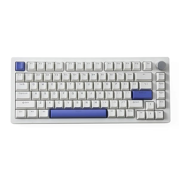 A75 ラピッドトリガー キーボード メカニカル 82キー PBTキーキャップ ホワイト 磁気スイッチ O