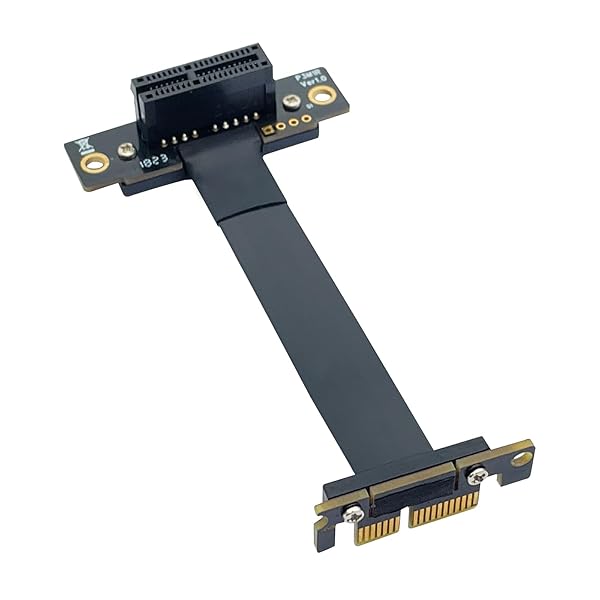 PCIE 30 延長ケーブル X1 to X1 オス-メス スロット 90°to 90° ライザーケーブル ライザーカード エ