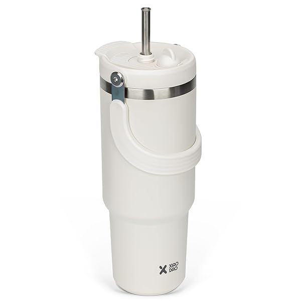 乐天商城 - タンブラー ストロー付き 900ml 水筒 大容量 ウォーターボトル 真空断熱 保温 保冷 ステンレス
