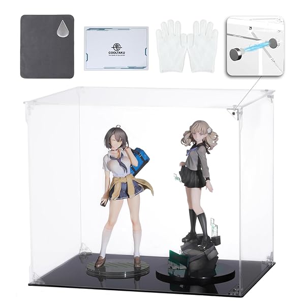 フィギュアケース UVカット アクリル マグネット式 磁石付き前扉 積み重ね強化 コレクション