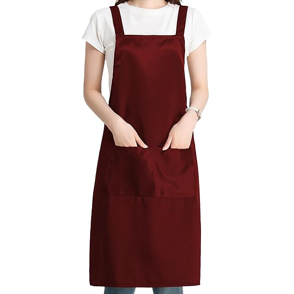 乐天商城 - エプロン H型 首掛け シンプル 女性用 男性用 メンズ レデイース カフェエプロン 無地 おしゃ