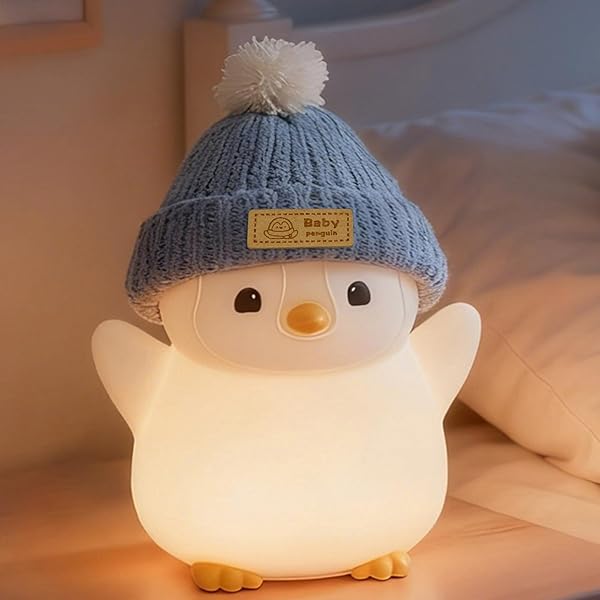 ペンギン ナイトライト かわいい 授乳ライト タイマ設定 ベッドサイドランプ ぷにぷに 調光 ever-leaf-10090988 ever-leaf パッケージ画像