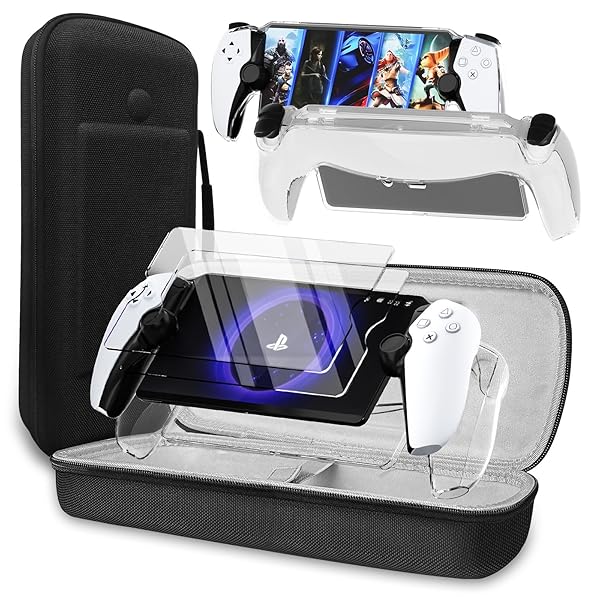 【PlayStation Portal専用収納ケース ガラスフィルム2枚】収納ケース 収納バッグ プレイステーシ