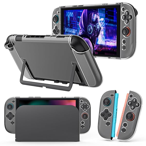 Switch 2 カバー ドック対応 Joy-conカバー スイッチ2 クリアケース Switch 2 保護カバー 分体式設計