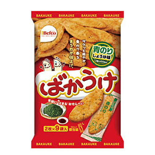ベフコ　栗山米菓　ばかうけ青のりしょう油（18枚）×12個のサムネイル