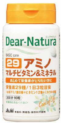 アサヒ　Dear－Natura　29　マルチビタミン＆ミネラル　30日　90粒【送料無料】【ポスト投函】