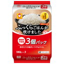 東洋水産　ふっくらごはんが炊けました　3個パック　540g(180g×3)×8袋（24個入り　1ケース）【送料無料】マルちゃん　国産米100％使用の無菌ごはん3個パック。酸味料不使用ですので、お米本来の味と香りが活きています。