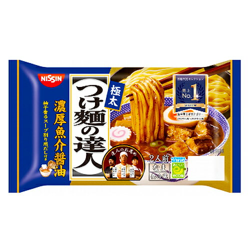 日清食品 つけ麺の達人 濃厚魚介醤油 2人前 396gx16個【送料無料】【冷蔵商品】のサムネイル