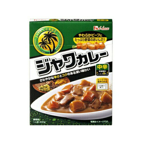 ハウス食品 ジャワカレー 中辛 200g×20個
