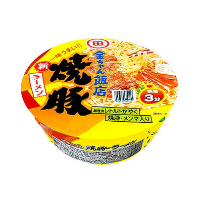 ディスカウントストア てんこもり 徳島製粉 金ちゃん飯店焼豚ラーメン156g ×12個 /豚骨エキス /レトルト焼豚 /メンマ、うずまきナルト、ねぎ入り